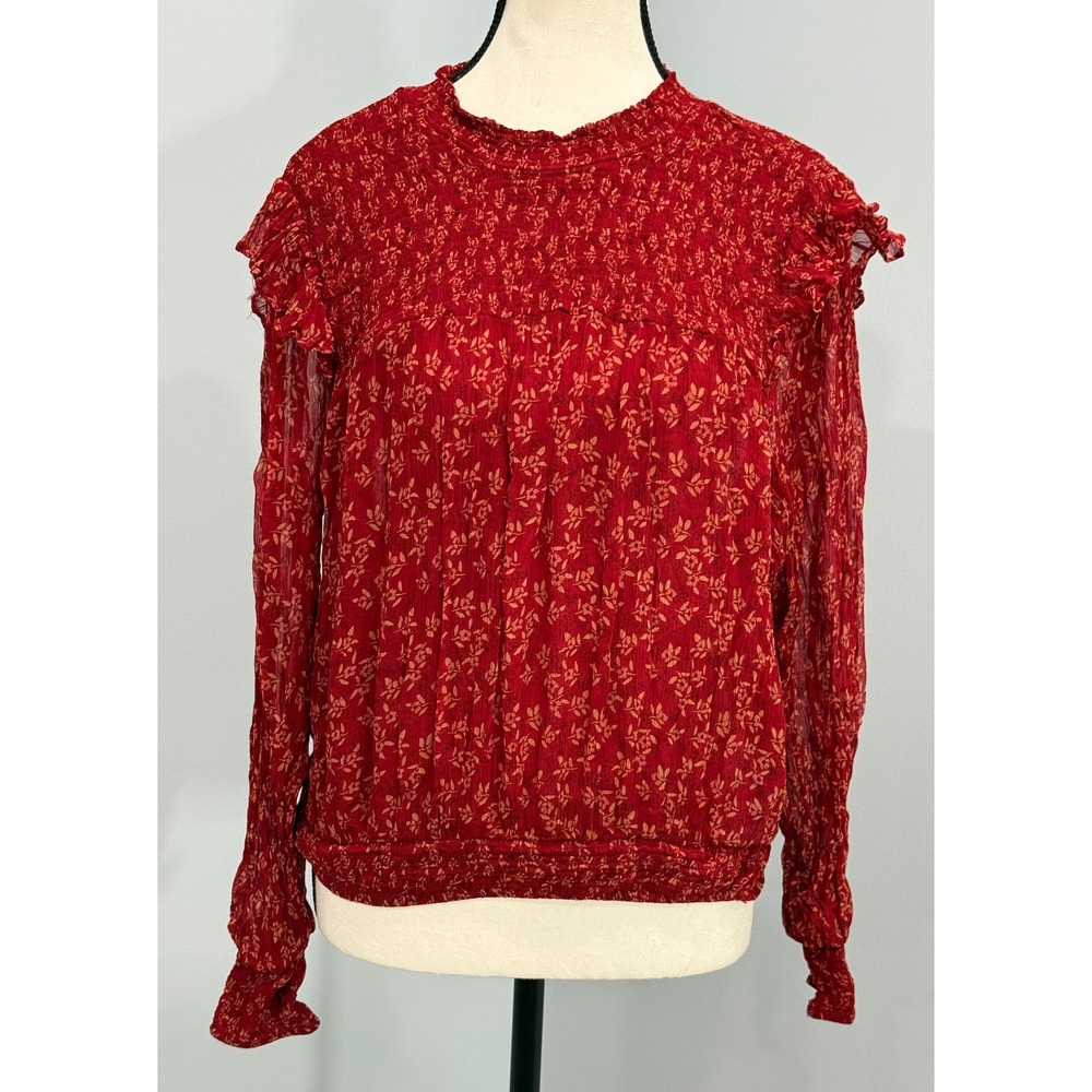 Free People Womens XL Roma Floral Print Top Cottagecore Festival Fairycore